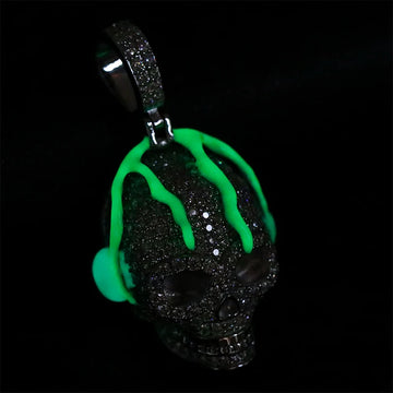Glow in the Dark Skull Pendant