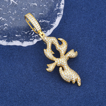 Flame Cross Pendant