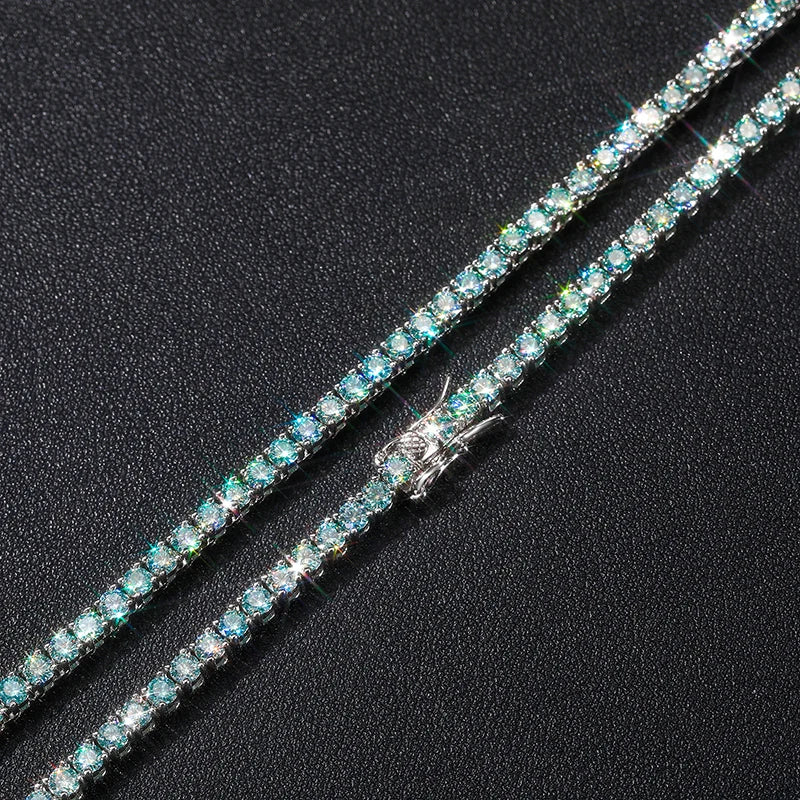 Fresh Item Iced Out Jewelry Fashion 3mm Green Round Cut