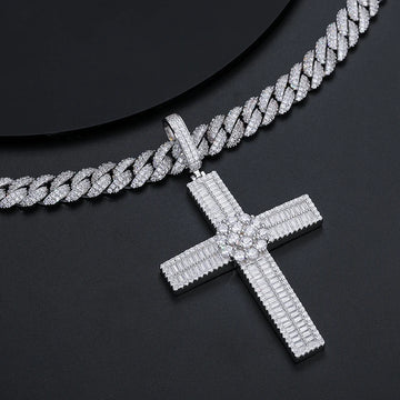 Moissanite Cross Pendant