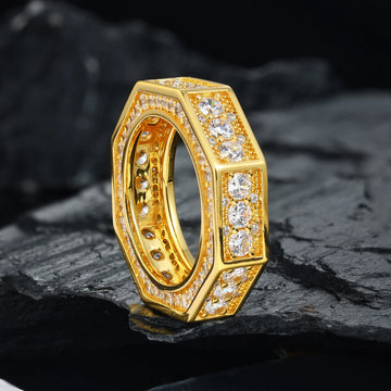 Octagon Nut Band Ring