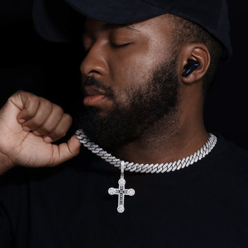 Iced Out Cross Pendant