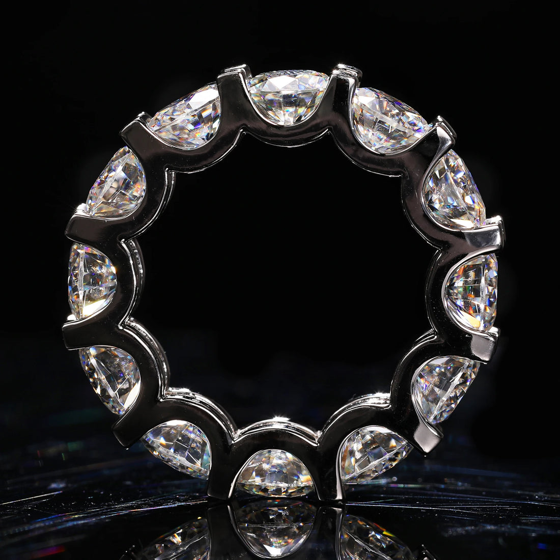 4mm Moissanite Eternity Ring
