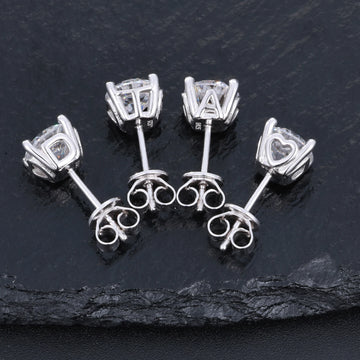 6.5mm Moissanite Stud Earrings