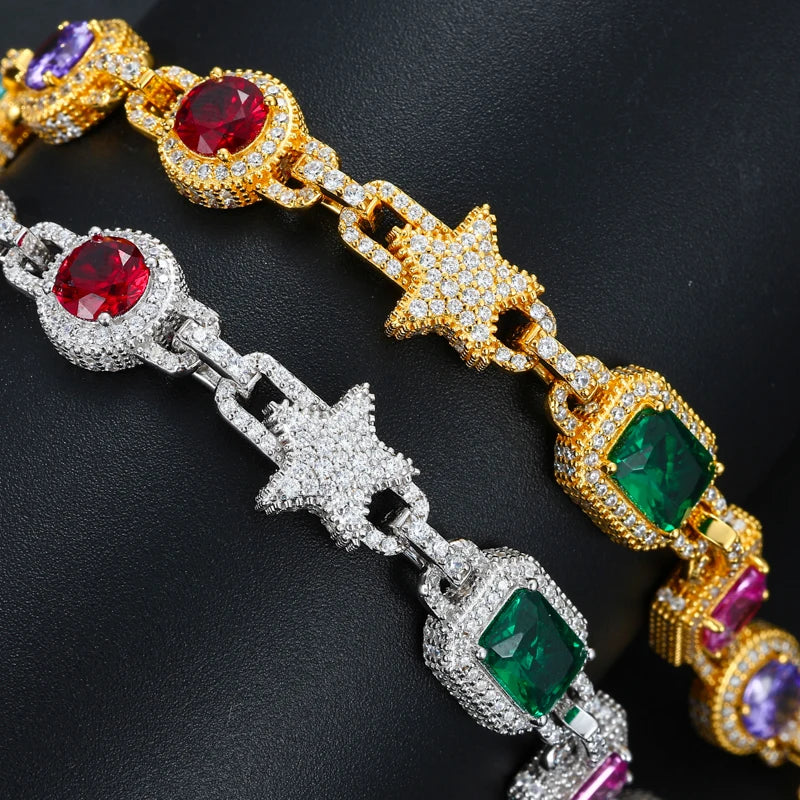 New Trend Exquisite Jewelry Hip Hop 10.5mm 925 Sterling Silver