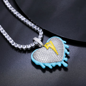 Lightning Heart Pendant