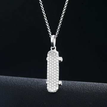 Skateboard Pendant Necklace
