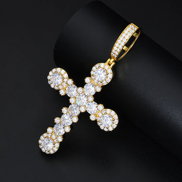 Moissanite Cross Pendant