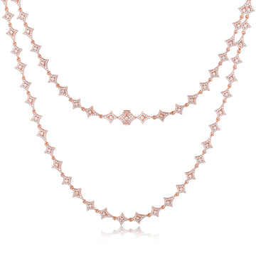 8mm VVS Moissanite Thistles & Thorns Chain Necklace – 925 Sterling Silver