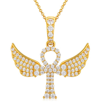 Wing Shape Cross Pendant
