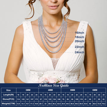 Classic VVS Moissanite Tennis Chain – Tarnish Resistant