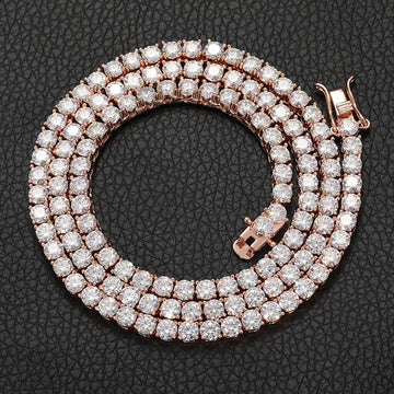 2mm–6mm Classic VVS Moissanite Tennis Chain – 925 Sterling Silver