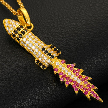 Flame Pendant Necklace