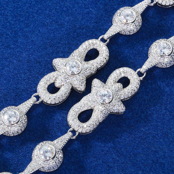Hip Hop Style Jewellery High Quality 15mm 925 Sterling Silver VVS
