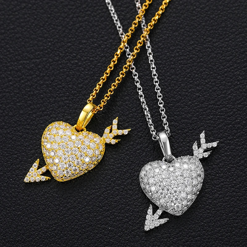 Cupid's Arrow Heart Pendant