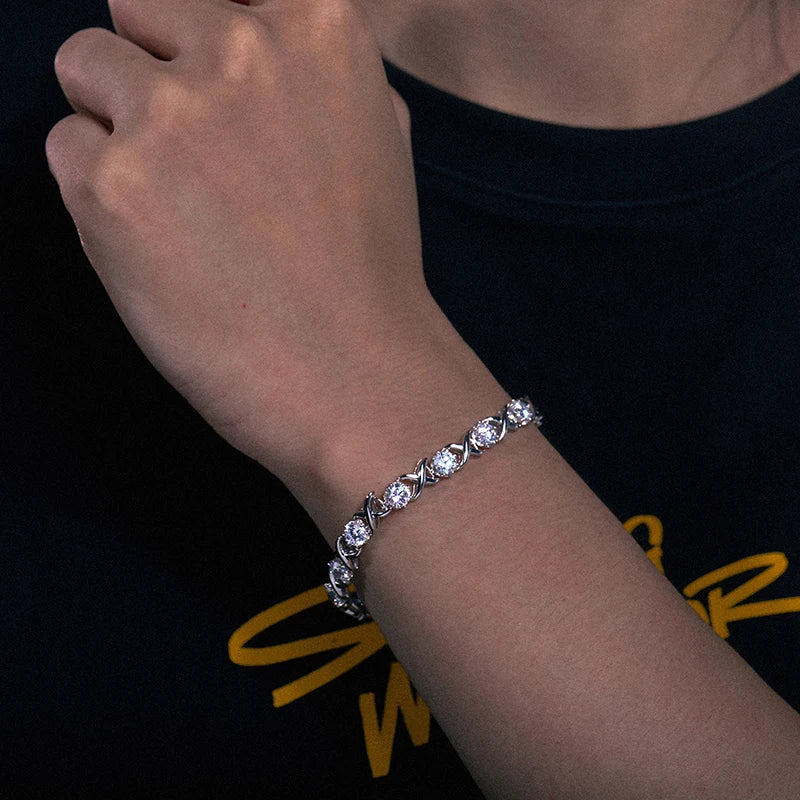 Moissanite Tennis Bracelet Exquisite Vvs Diamond Classic Jewelry Bracelet