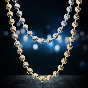 Eight Trigrams Cuban Link Chain Necklace – 925 Sterling Silver