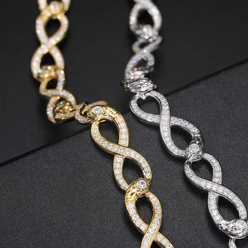 925 Silver Moissanite Iced Out Men Cuban Chain Bracelet for Party