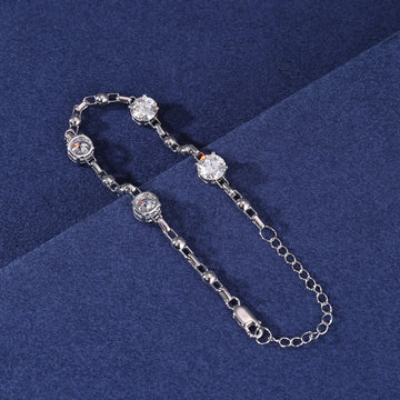 Wholesale Price Minimalist Jewelry 8mm White Gold 925 Sterling Silver