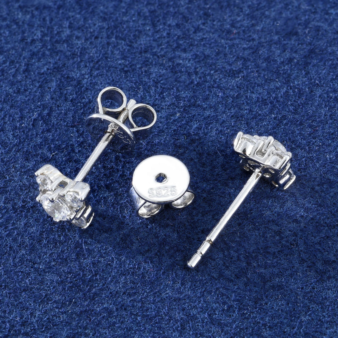 Moissanite Star Stud Earrings