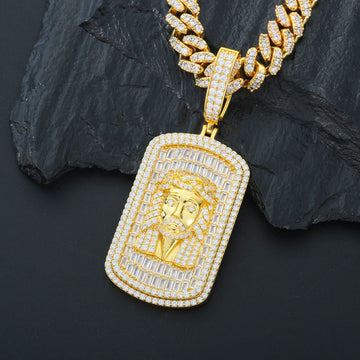 Jesus Head Tag Pendant