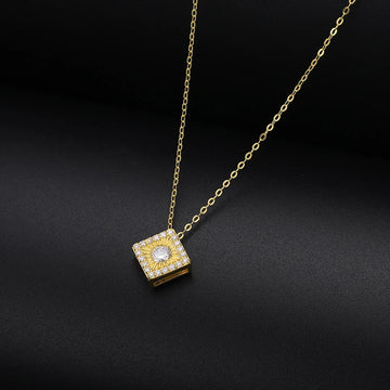 Square Halo Pendant