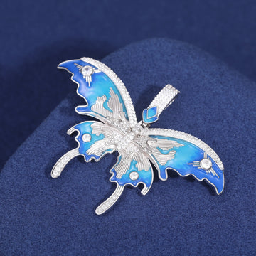Blue Butterfly Pendant