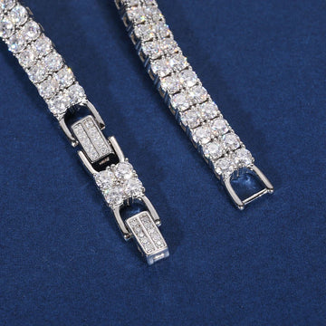 925 Sterling Silver Luxury Glamour Iced Out Jewelry Tennis Bracelet