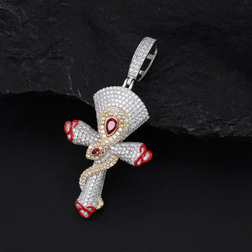 Spirit Snake Cross Pendan