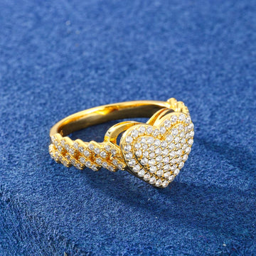 VVS Moissanite Heart Ring